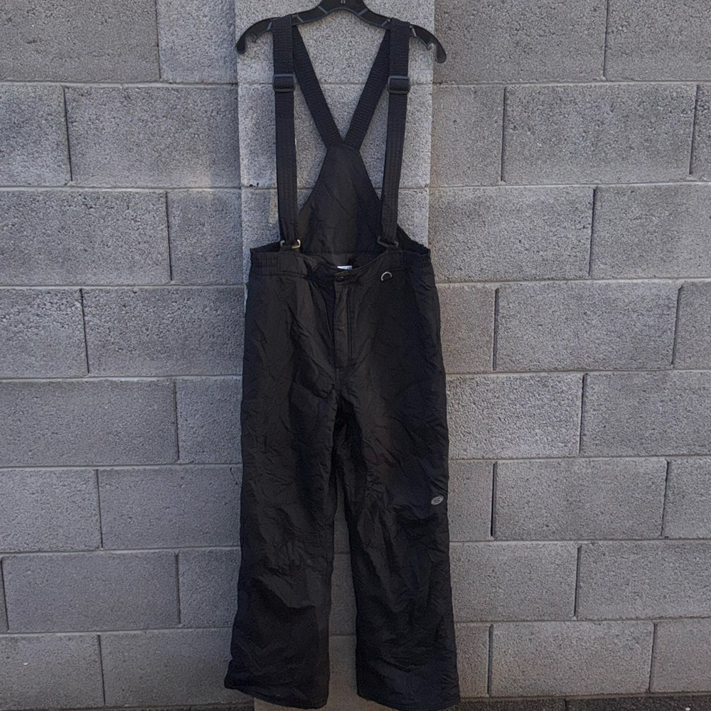 Vintage Slalom Black Winter wear Snowboard Ski Bib Overalls Men's Medium